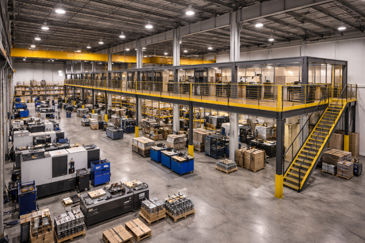 Mezannine Pergudangan Besar